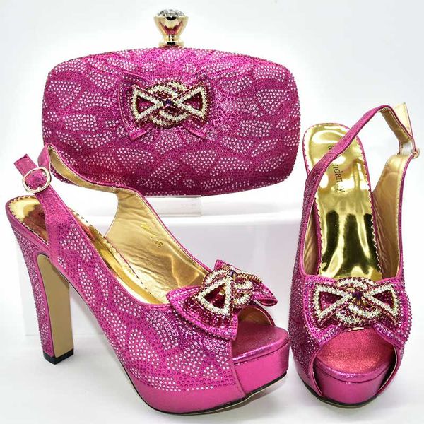

by dhl fushia pink italian shoes and bag set african party pink shoes matching bag set 2019 sb8448-2, Black