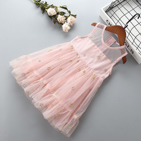 

0-6 years girl dress 2019 summer new fashion casual flower kid children formal party birthday princess girl dress, Red;yellow