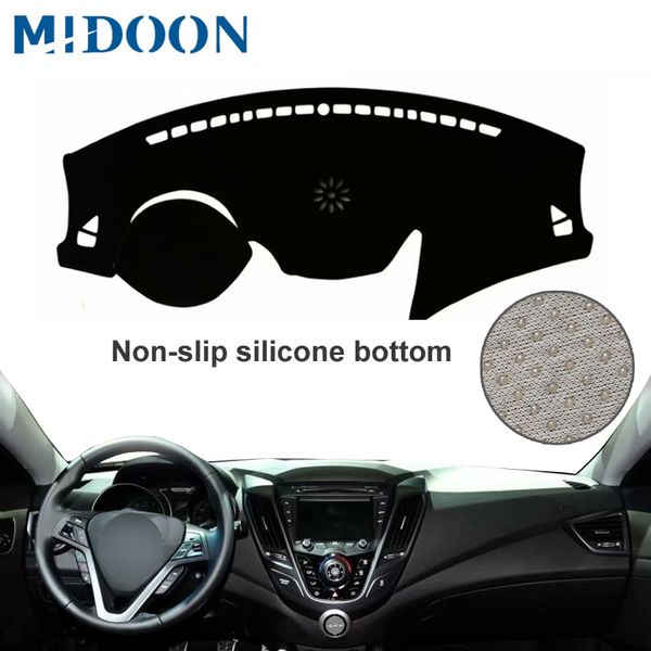 

midoon for veloster 2011 -2018 car styling covers dashmat dash mat sun shade dashboard cover capter 2012 2013 2014 2015
