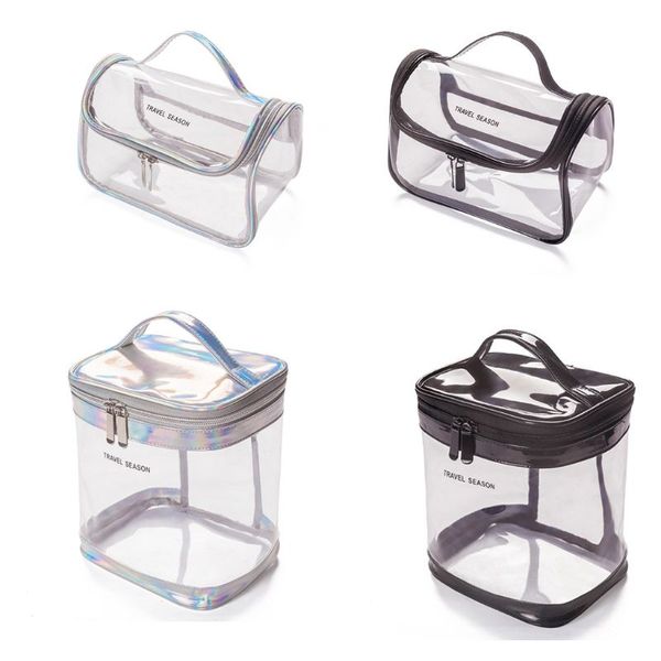 

women lady travel transparent makeup bag multifunctional cosmetic pouch purse casual storage organizer