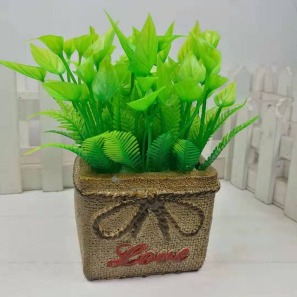 

artificial potted plant fake bonsai table simulation green decor for home office