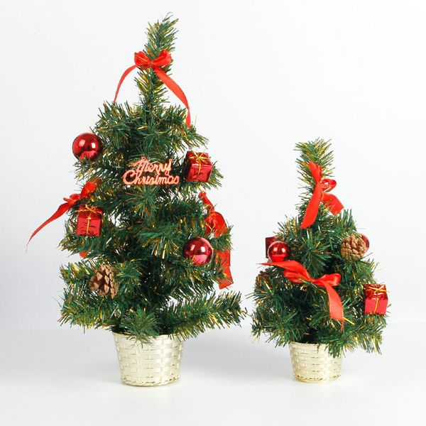 

30cm 45cm decorations a small christmas pine tree placed in the deskhome party ornaments arbol de navidad ing