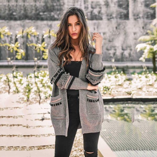 

designer sweater women woman sweaters women long sleeve knitted cardigan elegant casual autumn coats fashion winter harajuku veste femme, White;black