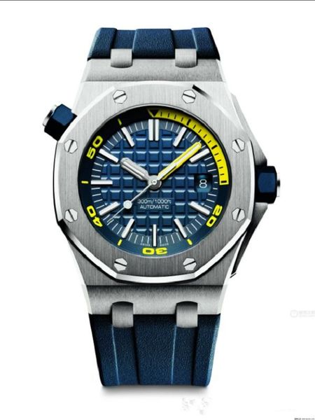 

men's fashion 42mm sport automatic mechanical watch, luminous calendar 2019 new leather watchband automatic mechanical watch, Slivery;brown