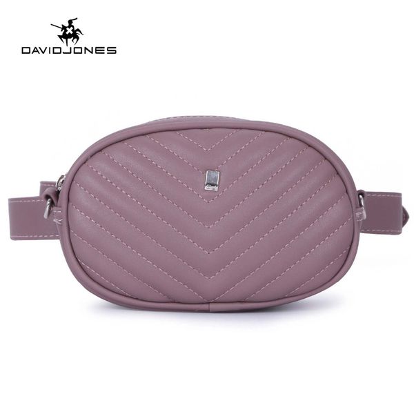

davidjones women belt bags pu leather female fanny packs mini lady solid waist bag girl brand messenger bag banana drop shipping