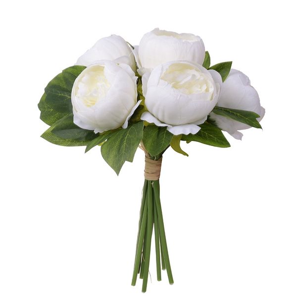 

artificial flowers silk flowers artificia 6 heads peony bouquet for home bridal wedding party festival bar decor