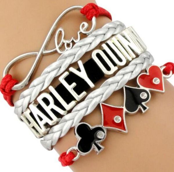 

wholesale harley quinn bracelet rugby bracelet 32models cowboys paracord luxury designer jewelry women bracelets dhl a0211, Black