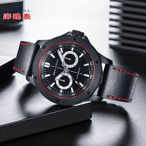 

seagull watch mens luxury luxury watch men automatic men watches automatic mechanical business man 2019 819.22.6062h, Slivery;brown