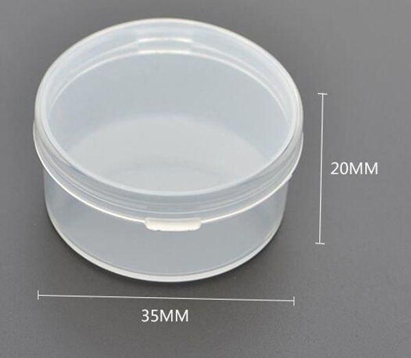 Clear Round Boxed Coin Holder capsule di plastica Contenitori per scatole di monete spedizione veloce