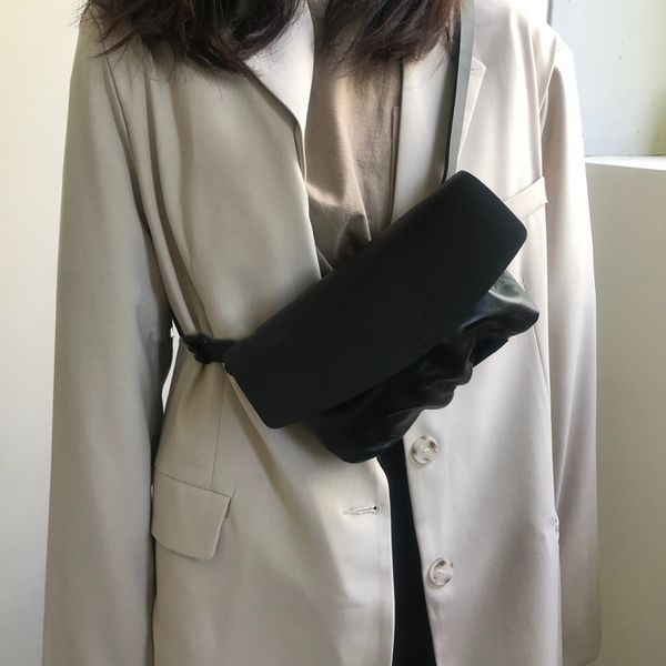 

waist bags 2021 ladies chest bag solid color casual simple women's shoulder messenger