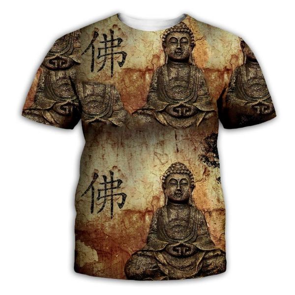 

2020 моды метанию роскошь mens конструктора тенниски тенниски тенниска buddha мужчины 3d напечатаны с коротким рукавом футболки мужские одеж, White;black
