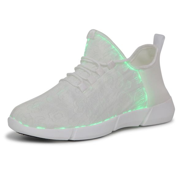 

new summer led fiber optic shoes for girls boys men women usb recharge glowing sneakers man light up shoe tenis chaussure enfant