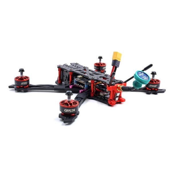 GEPRC Mark2 230mm FPV Racing Drone F405 FC OSD 5V/3A BEC BLHeli_s 40A 2-5S ESC 5,8G 48CH VTX R-XSR Empfänger BNF - Rot