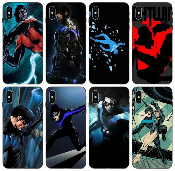 

tongtrade] nightwing quality case for iphone 11 pro x xs max xr 6s 5s 5c plus samsung a90 a9s alpha g850 huawei mate 10 xiaomi 5x 6x case