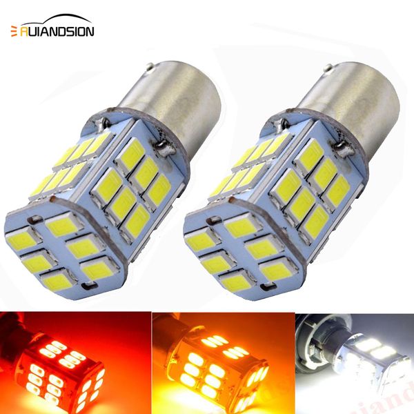 

2pcs 4w auto 1142 5730 30smd led ba15d base bulb brake light marine lamp bulb dc6v 10-30v red white yellow auto tail slight