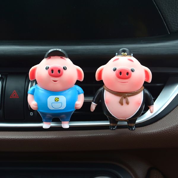 

car perfume clip cartoon pig air vent freshener fragrance auto interior outlet decoration accessory trim diffuser childern gifts