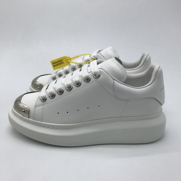 

2020 -mc men women flat shoes spring autumn running jogging walking casual platform sneakers metal head, Black