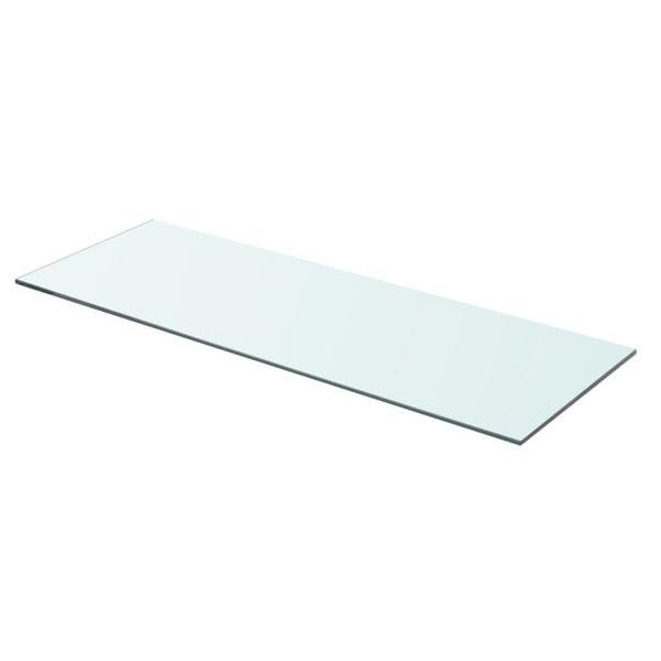 

transparent glass shelves 2 pcs 70x25 cm
