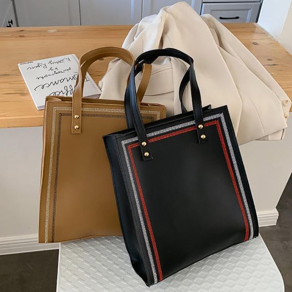 

retro soft leather bag large capacity women shopping bag casual zipper ladies one shoulder tote bags women