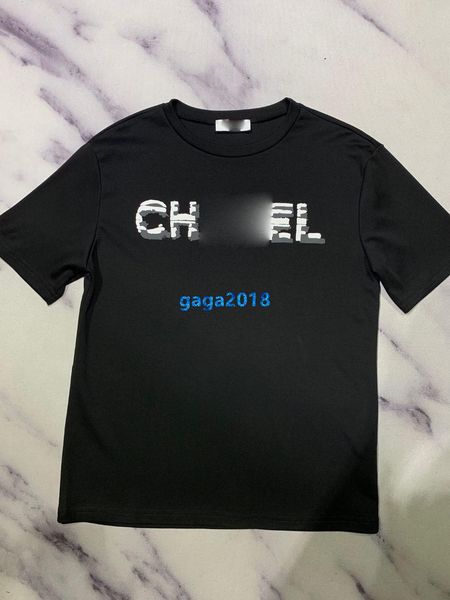 

high end женщины девушки футболка монограмма письмо печати круглый вырез с коротким рукавом блузка летняя рубашка тройник модный дизайн роск, White