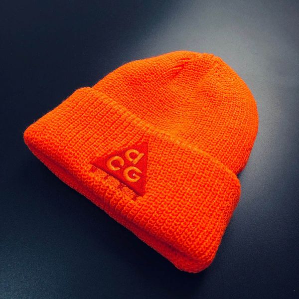 

acg мужской женской шапочка американского бренд дизайнер bonnet роскошной разноцветные вязаные теплые зимние шапок высокого качества спортив, Black
