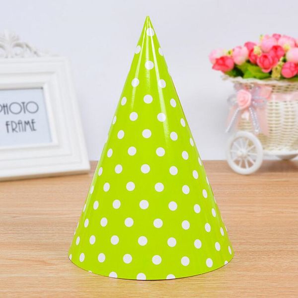 

polka dot hat paper caps children head decorations kids gift toys birthday hat party christmas halloween navidad