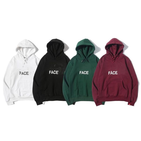 

faces mens hoodies fashion pullover fleece loose sweatshirt designer winter mens printed hooded, Black