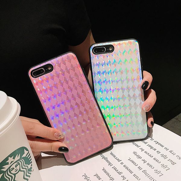 

one piece fashion luxury rhombic gradient designer phone cases for iphone xsmax xr xs x 8 8plus 7 7plus 6s back cover mobile phone case