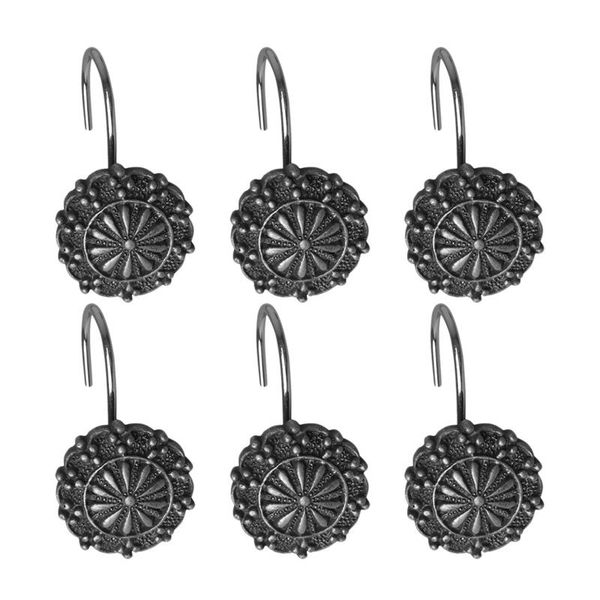 

12 pcs curtain hooks nontoxic pratical convenient clasps for l