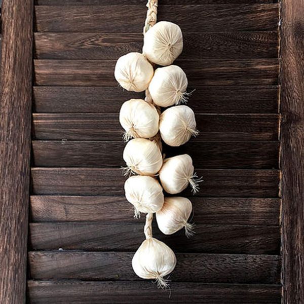 

plastic faux fruit artificial string garlic fake house kitchen party office