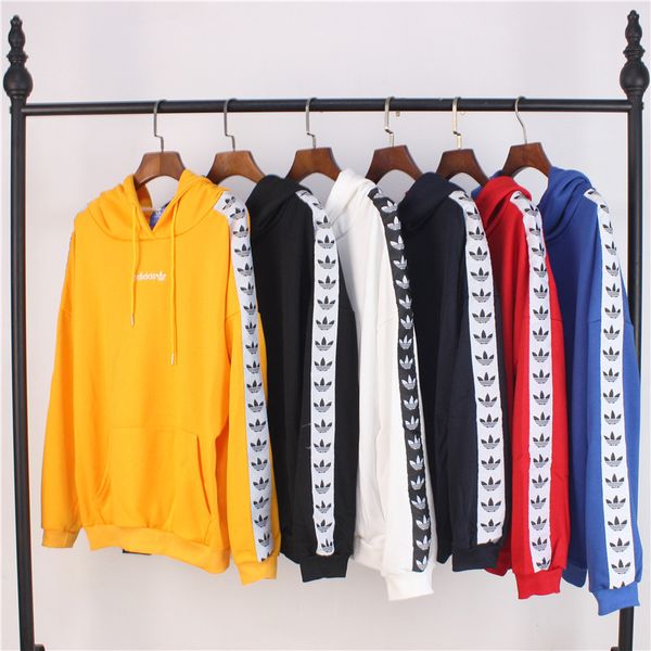 

ad fashion brand sweatshirt couples flag print hoodies fleece mens warm pullover hoodies embroidery hipster hoodie mens hoodies d30, Black