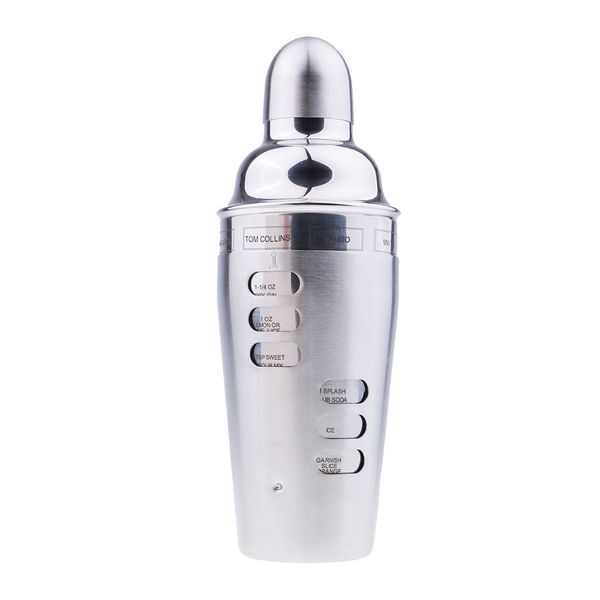 

700ml stainless steel cocktail martini shaker party bartending drink mixer