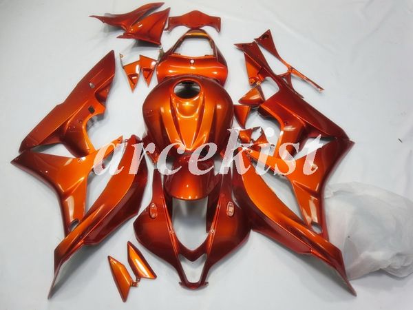 

4 gifts new abs full fairings kits fit for honda cbr600rr f5 2007 2008 07 08 bodywork set orange
