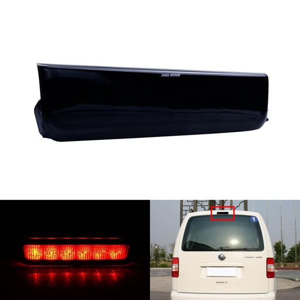 

led rear high level tail brake slight lamp black lens for vw caddy 3 2004-2015