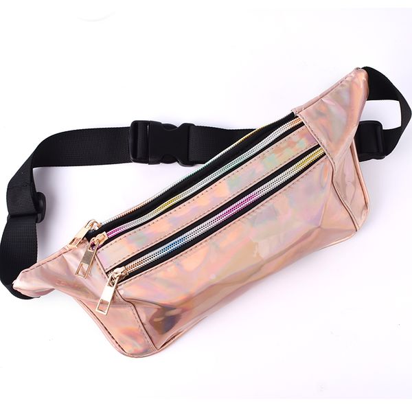 

laser shoulder crossbody bag women outdoor fashion chest bag beach fanny pack travel men's belt reflective banana waist