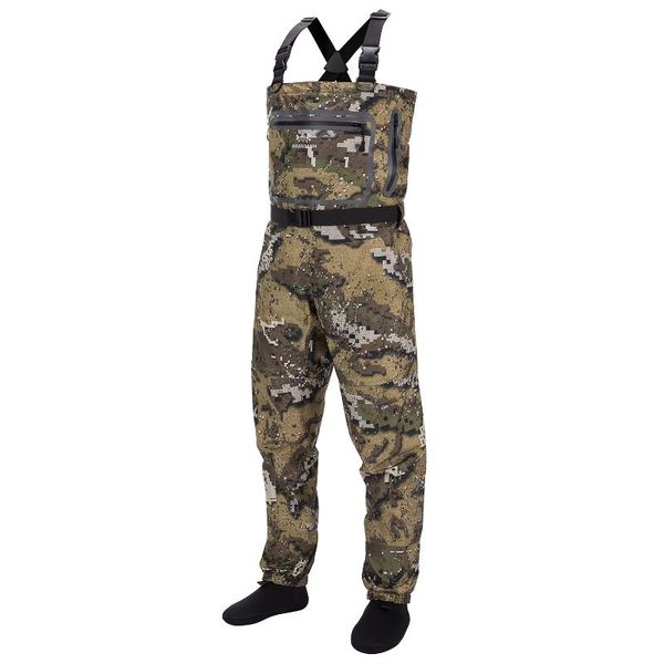 

bassdash veil camo chest stocking foot fishing hunting waders for men, breathable and ultra lightweight in 7 sizes
