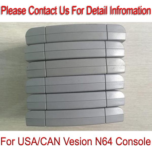 Classic Grey Shell For N64 USA/CAN Verion Console-Customs Loaded-US Version * Mixed Order * Free Shipping