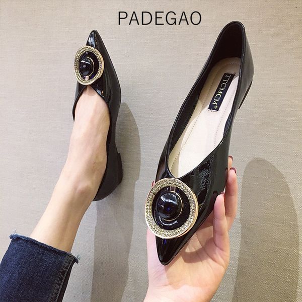 

2020 women shoes crystal shoes for women elegant fashion flat, Black
