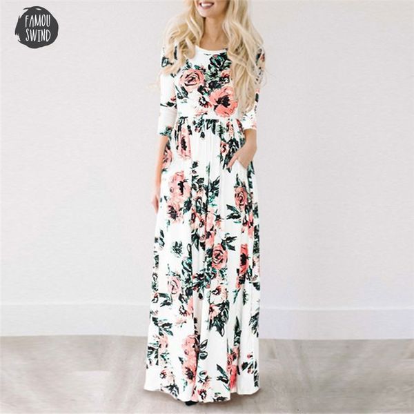 

печать 2019 лето длинное платье цветочные руно boho пляж платья туники maxi платье вечера женщин платье партии сарафан дизайнер одежды, Black;gray