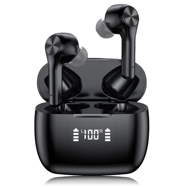 

t9 tws wireless bluetooth 5.0 earphones charging case led display waterproof earphone auto pairing transmission distance f9