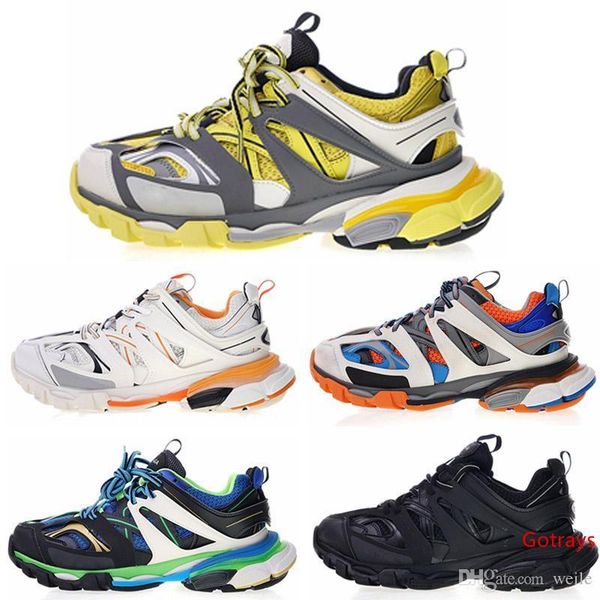 

17fw fashion designer paris triple s tess s 3.0 sports running shoes for men women gomma maille track dad shoe