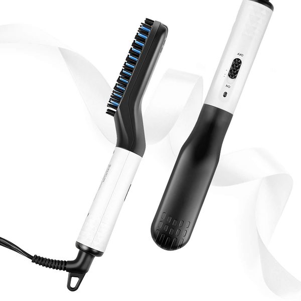 

щетка для выпрямления бороды, мужская быстрая расческа для выпрямления бороды, утюг для выпрямления волос, электрическая расческа для волос