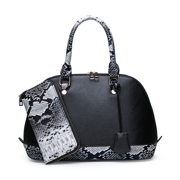

handbags 2pcs big capacity fashion shell shoulder crossbody bag snake pattern 2019 crossbody bags for women ladies shoulder bag
