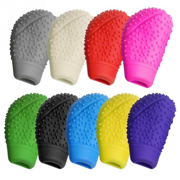 

1pc car auto round silicone gear shift knob cover manual automatic non slip lever shifter knobs case protector bump stick