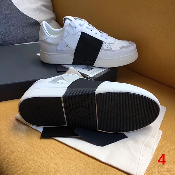 

new men women platform trainer luxury designers comfort casual shoe sneaker mens leisure leather shoes chaussures trainers slip-on size 35, Black