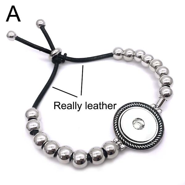 

metal original really leather 132 rhinestone stretchable 18mm snap button bracelet bangle interchangeable charm jewelry for women gift, Golden;silver