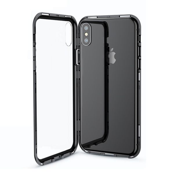 

designer magnetic phone case for iphone 11 11pro 11promax x/xs xr xamax 7p/8p 7/8 6/6s 6p/6sp double tempered glass all inclusive phone case