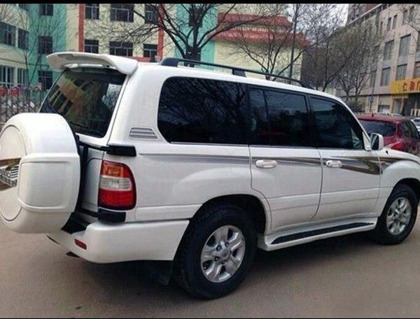 

new aluminum alloy car roof rack baggage luggage bar for toyota land cruiser lc100 fj100 4500 4700 1998-2007 (black silver