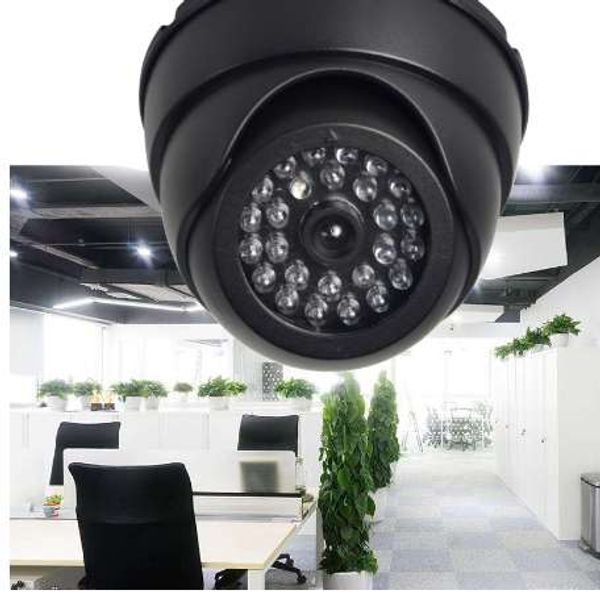 FGHGF Home Family Telecamera CCTV per esterni Telecamera fittizia finta Telecamera di sorveglianza Cupola di sicurezza Mini Telecamera fittizia 26 LED lampeggiante bianco