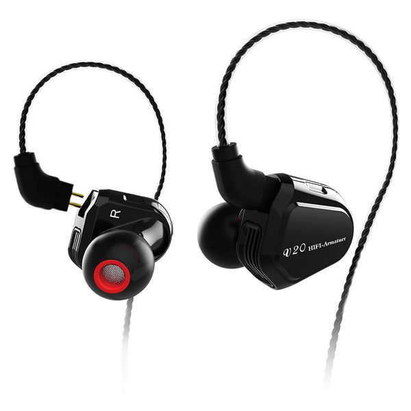 

ak trn v20 dd+ba hybrid in ear earphone hifi dj monitor running sport earphone earplug headplug 2pin cable trn v80/v30/bt20/x6